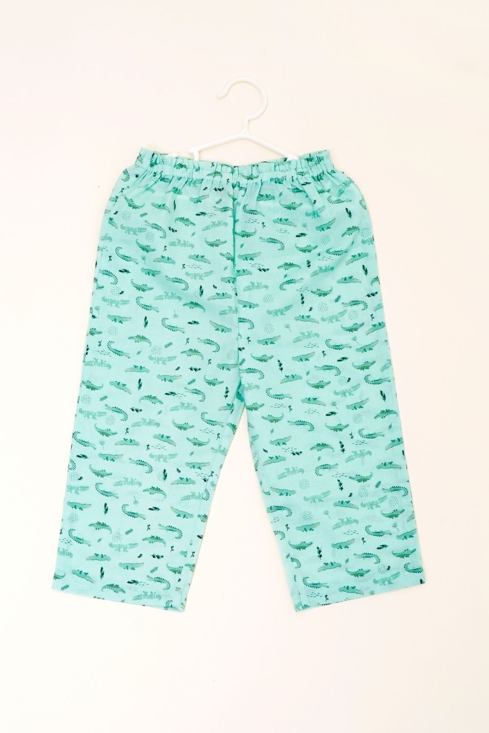 Green Crocodile Frill Pajama Set